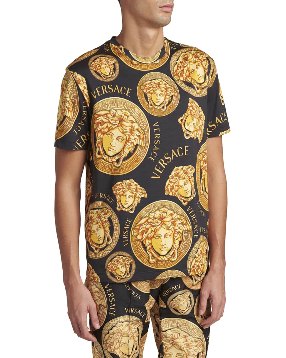 Versace Men's MedusaPrint TShirt Neiman Marcus