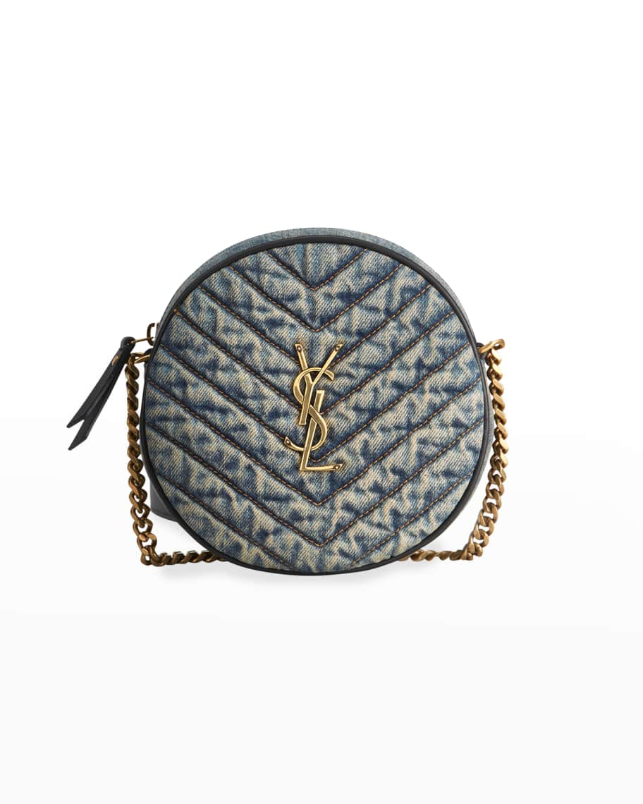 QUILTED DENIM CROSSBODY BAG