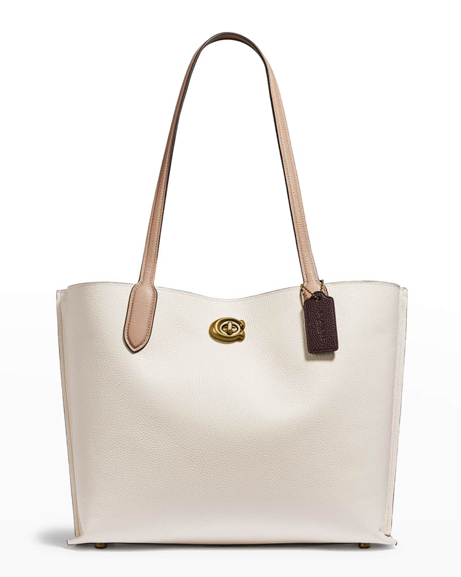 Coach Willow Colorblock Leather East-West Tote Bag | Neiman Marcus