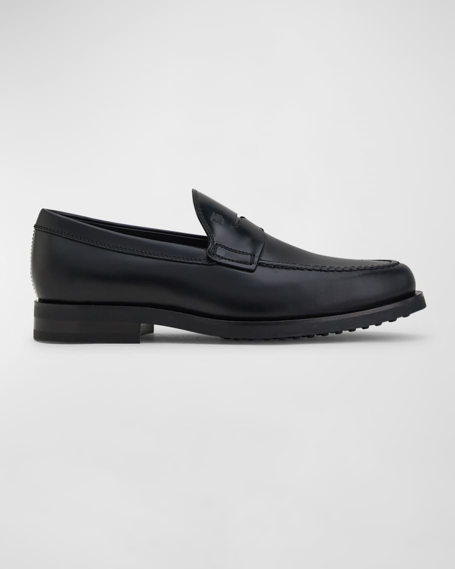 Tod's ZF Mocassino Leather Penny Loafers | Neiman Marcus