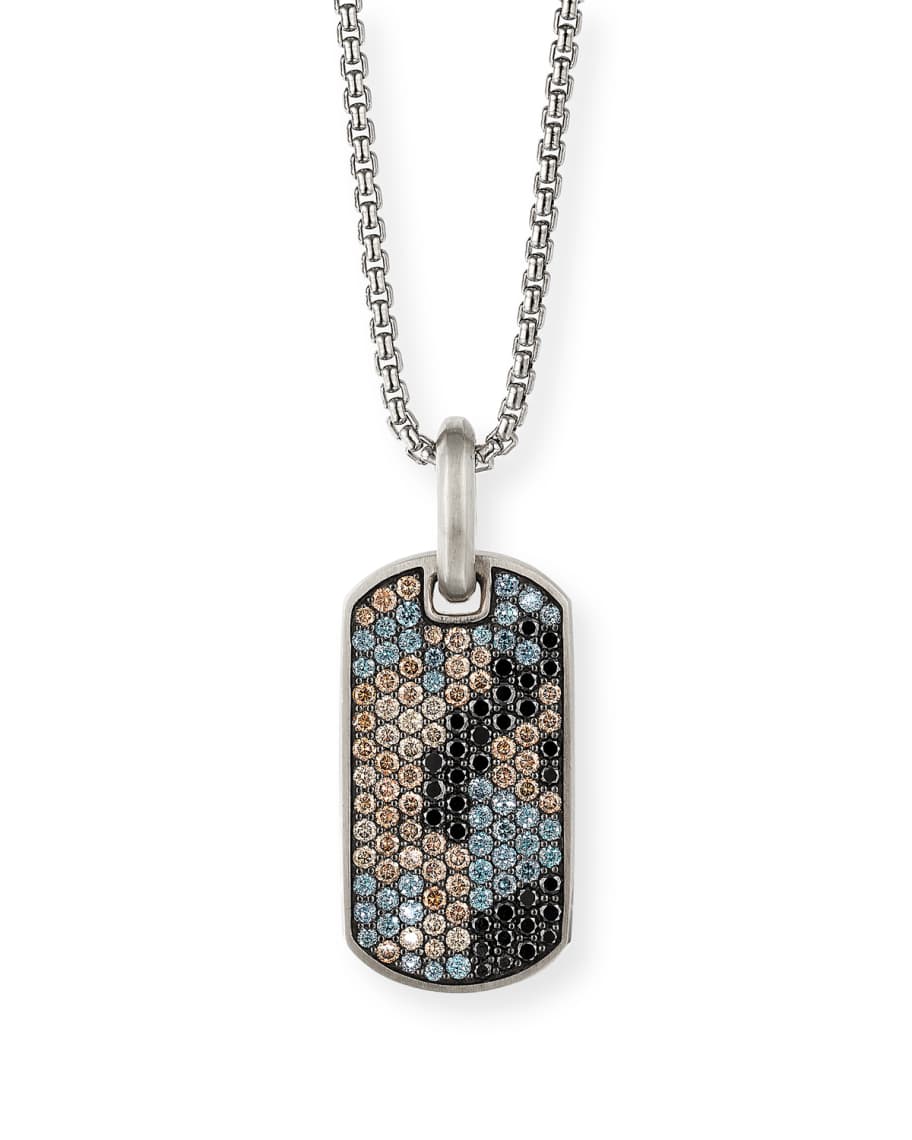 David yurman diamond dog tag best sale