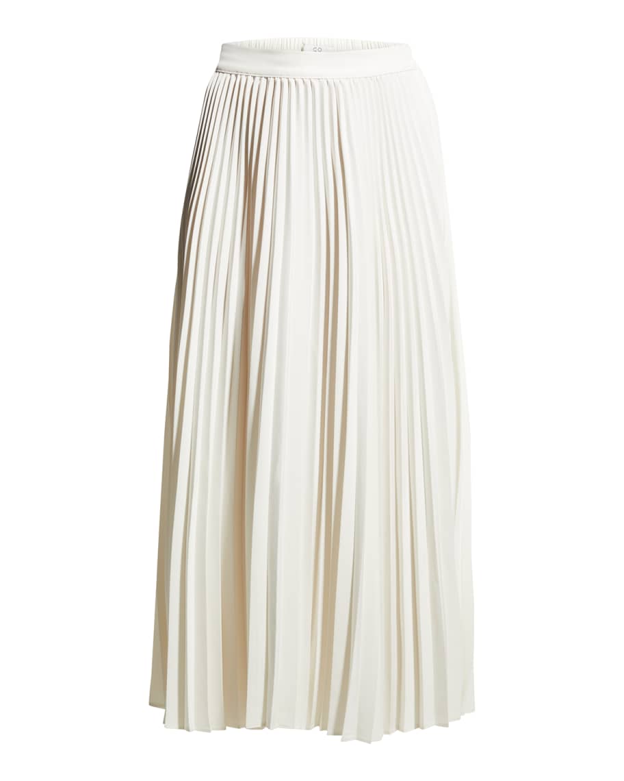 Co Pleated Midi Skirt | Neiman Marcus