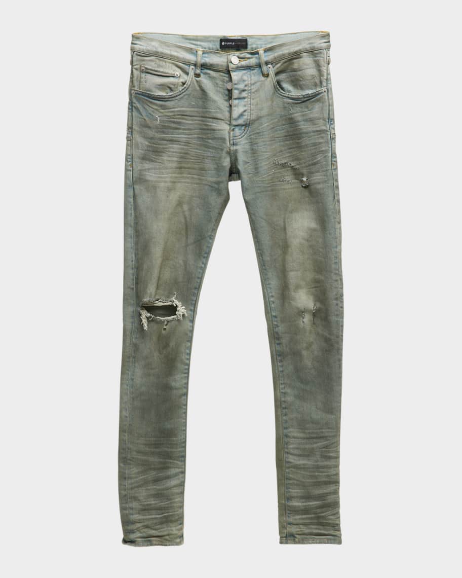 送料無料商品 |  公式 オンライン Men's PURPLE P001 Marcus Neiman | Jeans Skinny Wax Dirty Light パンツ