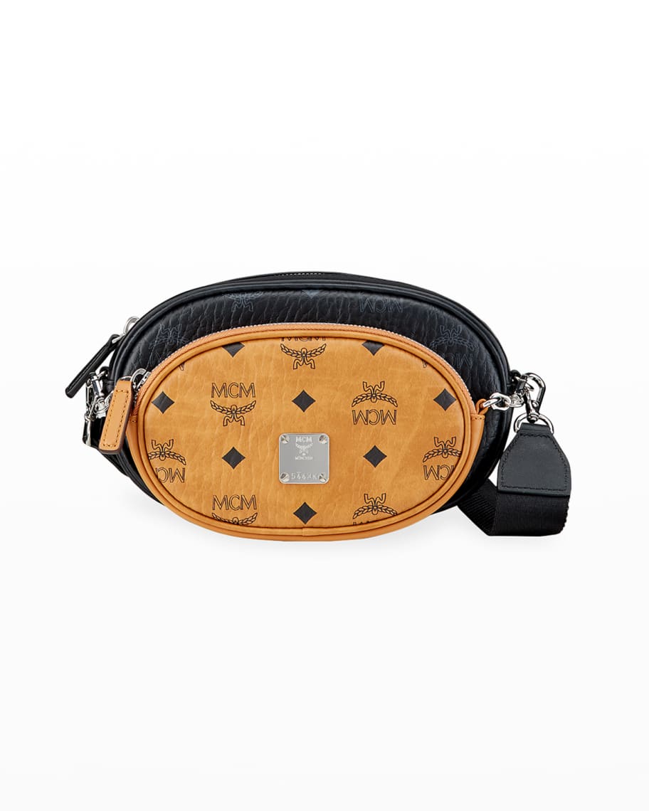 Shop MCM Small Essential Visetos Original Crossbody Bag