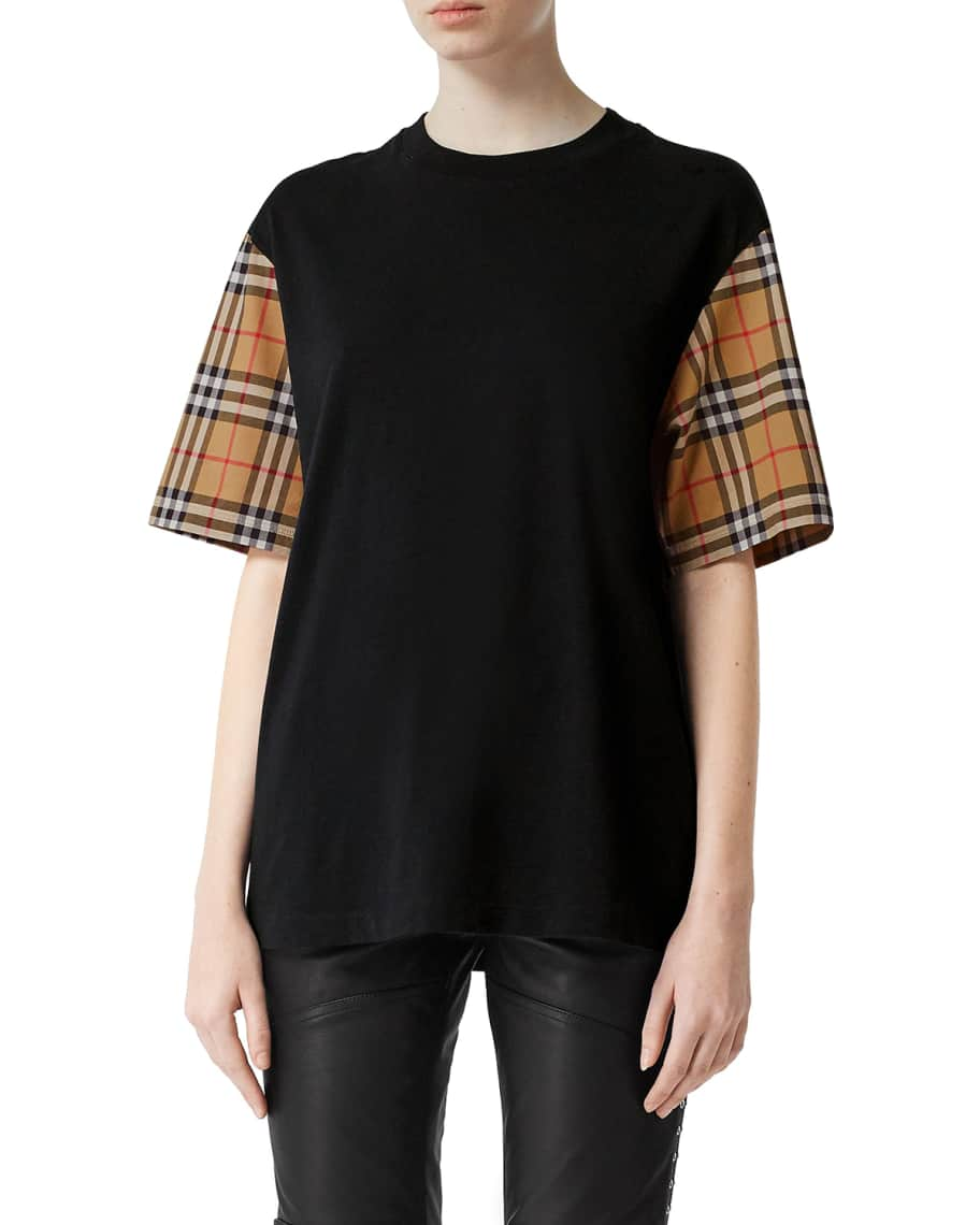 Burberry Serra Vintage Check Sleeve T-Shirt