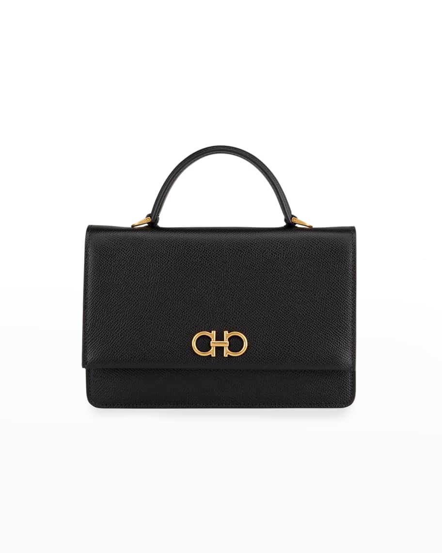 Ferragamo gancini flap bag discount