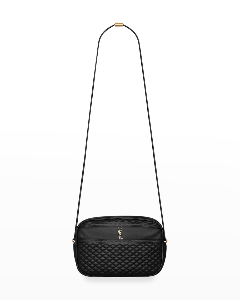 Saint Laurent Victoire YSL Quilted Leather Camera Bag Neiman Marcus