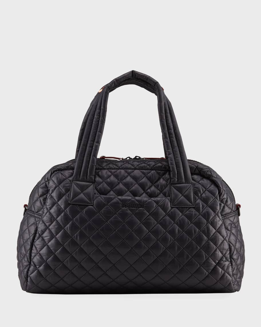 MZ WALLACE Black Quilted Nylon Travel Bag - The Purse Ladies