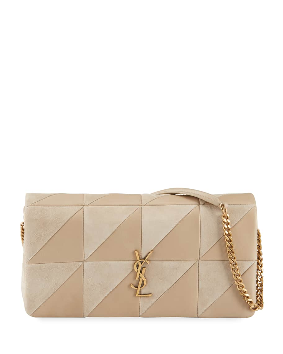 Saint Laurent Small Patchwork Monogram Jamie Shoulder Bag - Neutrals  Shoulder Bags, Handbags - SNT265958