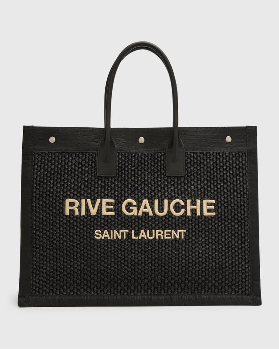 Image 1 of 6: Rive Gauche Tote Bag in Raffia