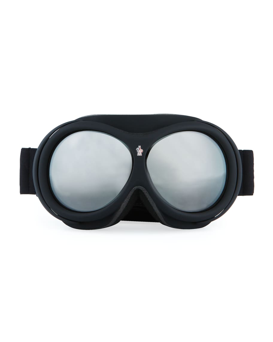 White Logo-jacquard ski goggles, Celine Eyewear