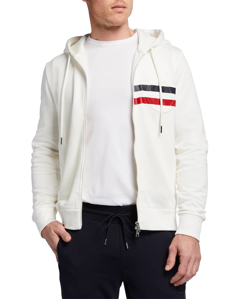 Moncler striped zip jacket hot sale