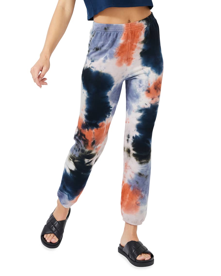 Monrow Tie Dye High Waist Sweatpants Neiman Marcus