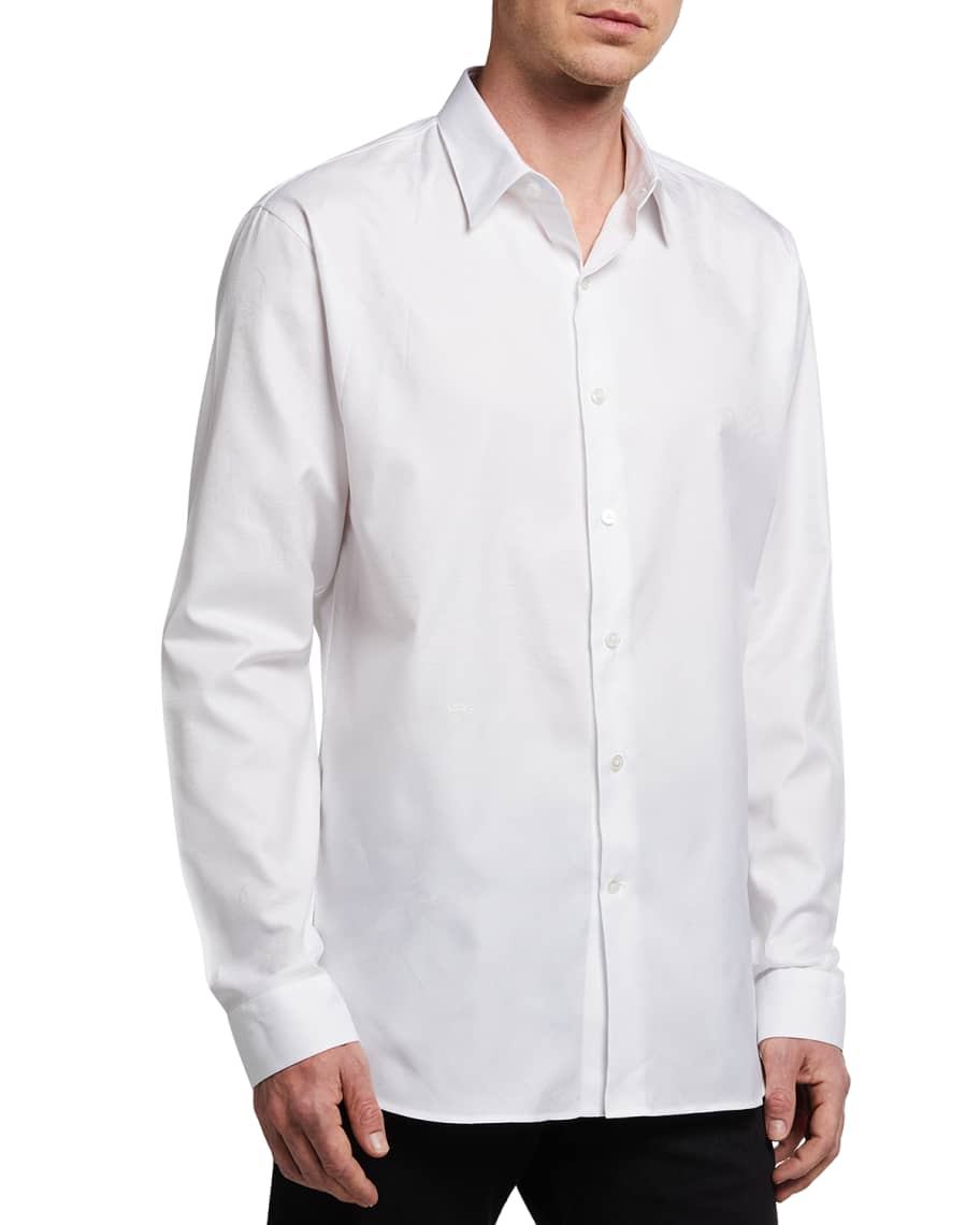 Berluti Men's Scritto Button-Down Collar Shirt