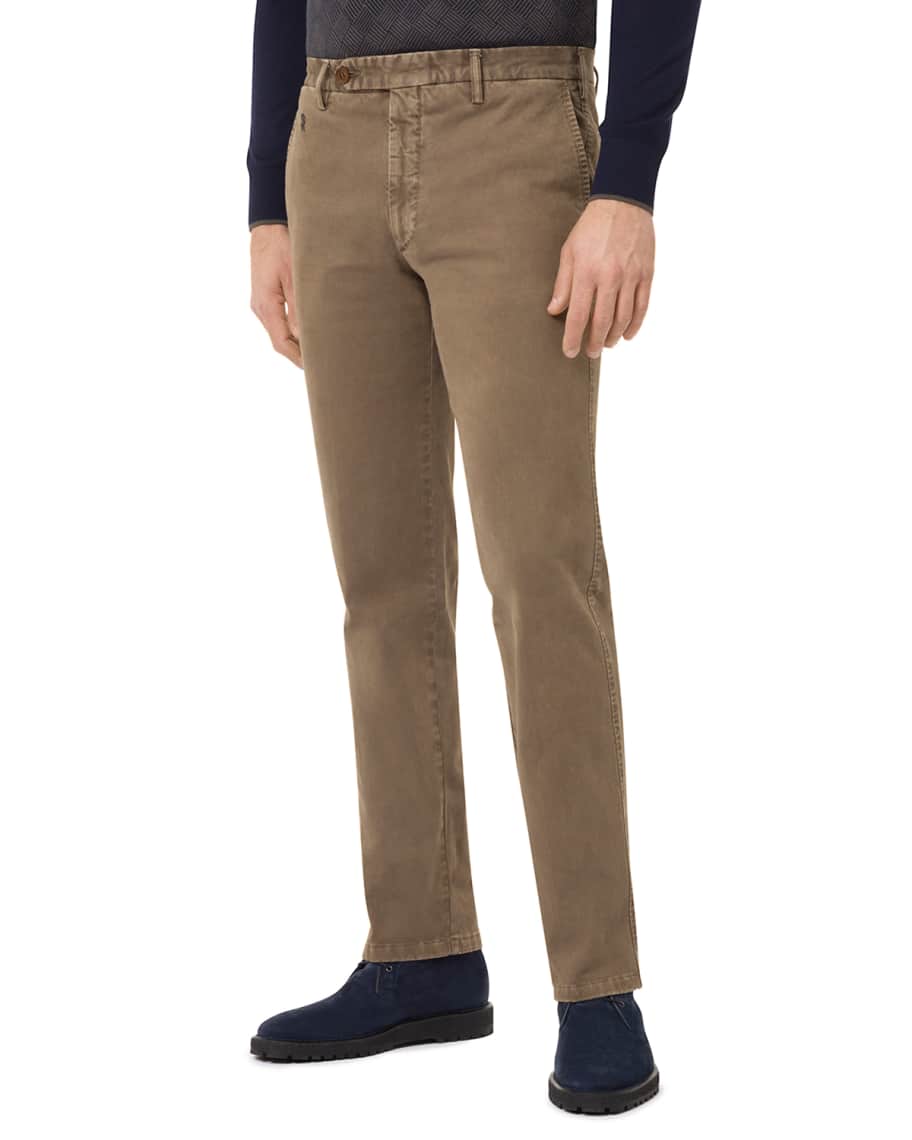 Stefano Ricci Men's Straight-Leg Stretch Pants | Neiman Marcus