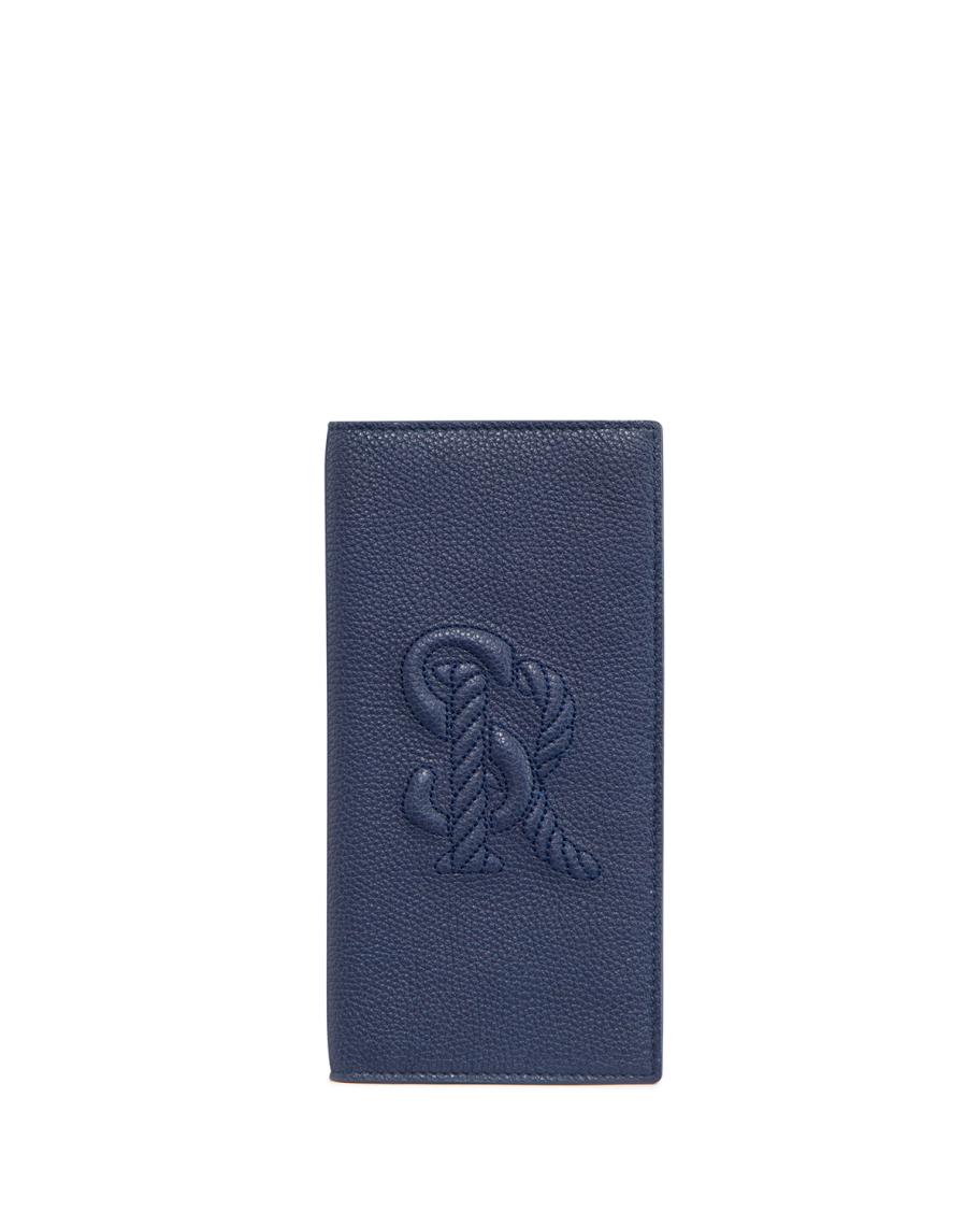Stefano Ricci Men's Embossed Logo Leather Thin Wallet | Neiman Marcus