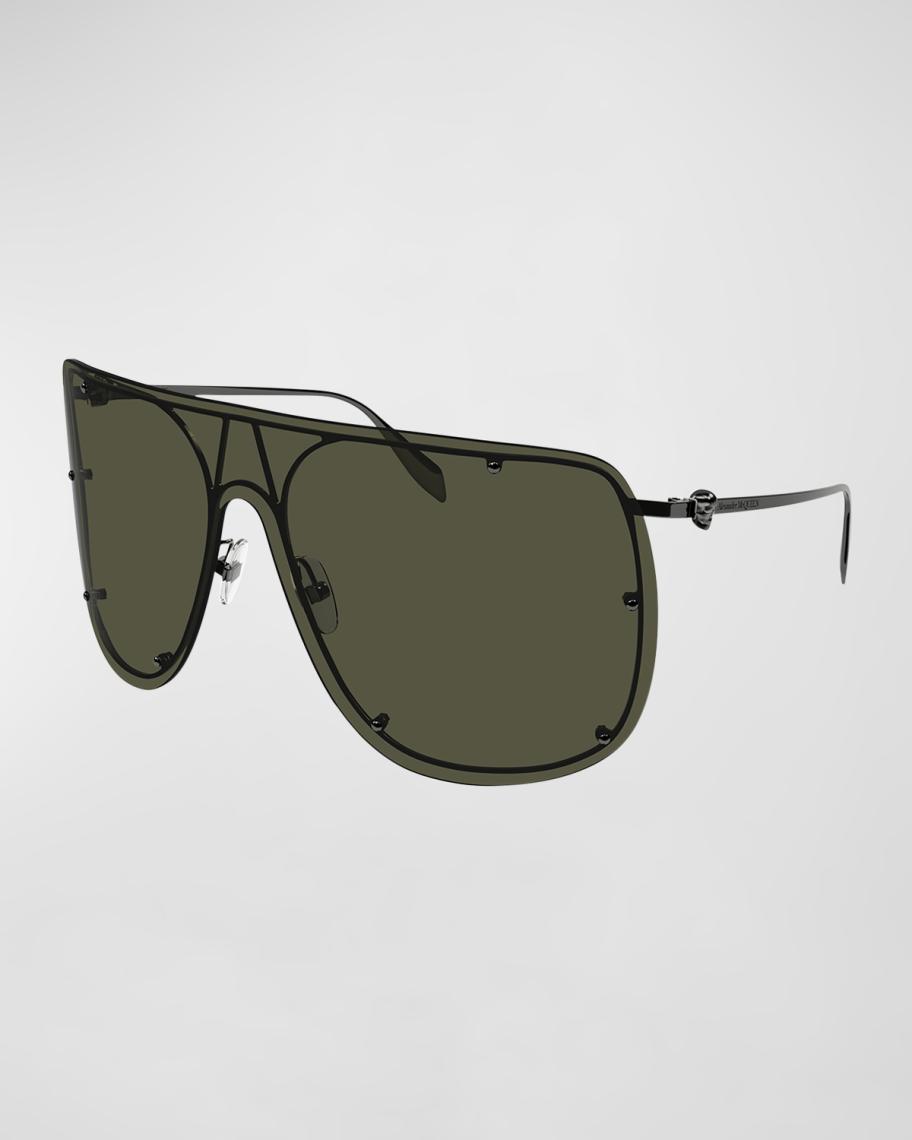 Alexander McQueen Studded Skull Shield  Sunglasses McQueen Studded Skull Shield Sunglasses - Bergdorf Goodman main image 3