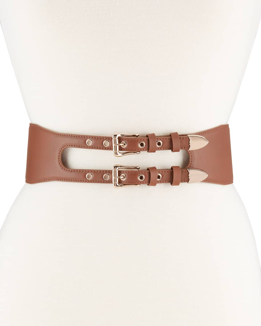 Gabriela Hearst Minerva Leather Belt, Cognac | Neiman Marcus
