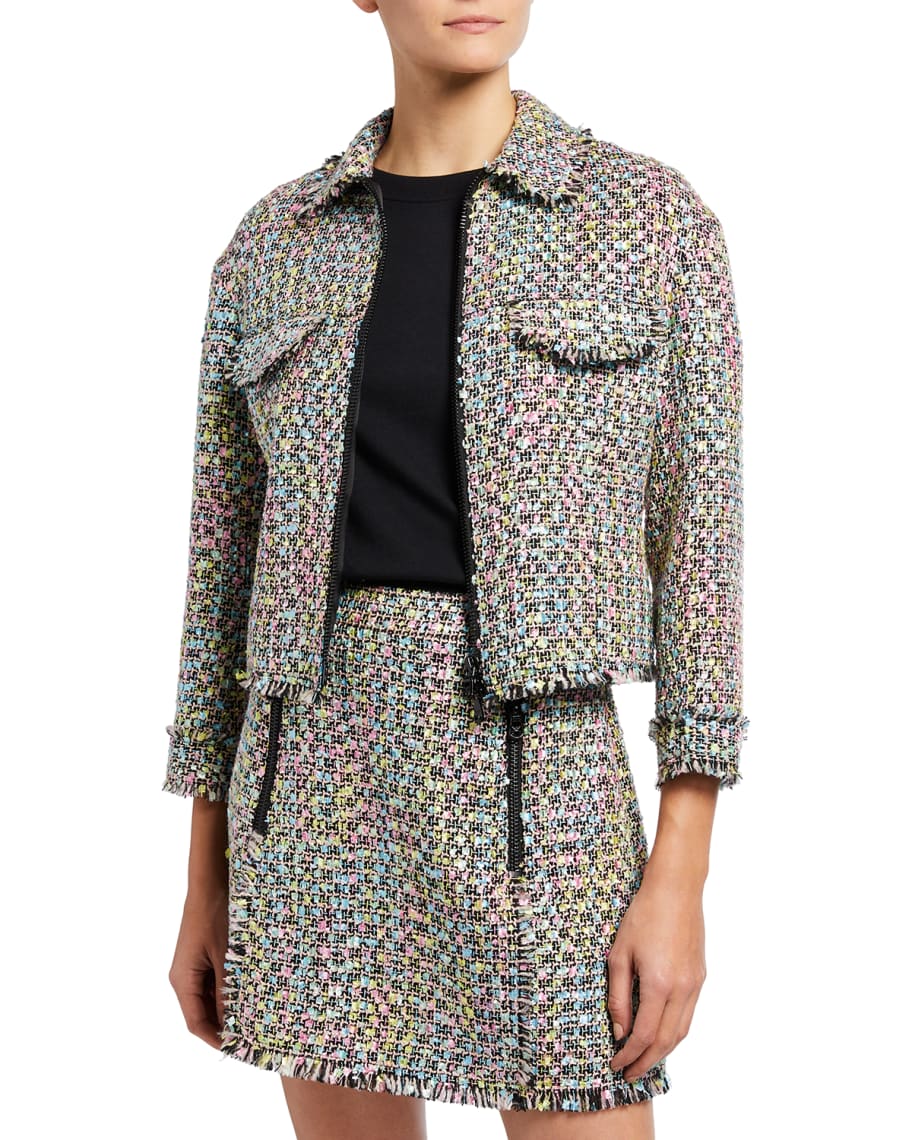 ジャケット・アウター \"EMPORIO ARMANI\" tweed coat Single-breasted coat in a chevron wool tweed | Emporio Armani