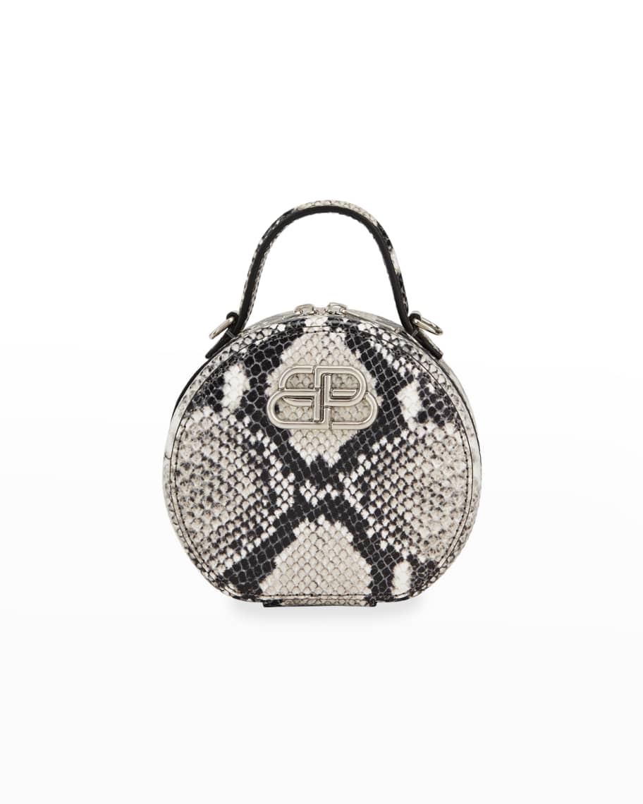 Balenciaga XXS Python Print Ville Top-Handle Bag