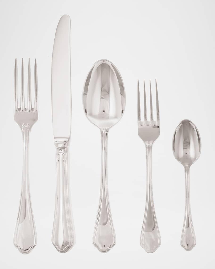 Sambonet Filet Toiras Silver 5-Piece Flatware Place Setting