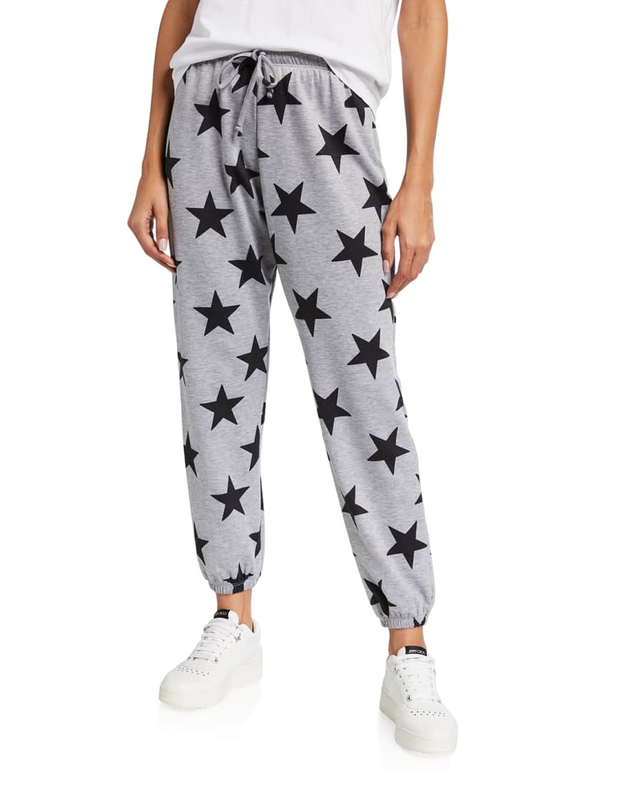 Star print sweatpants sales