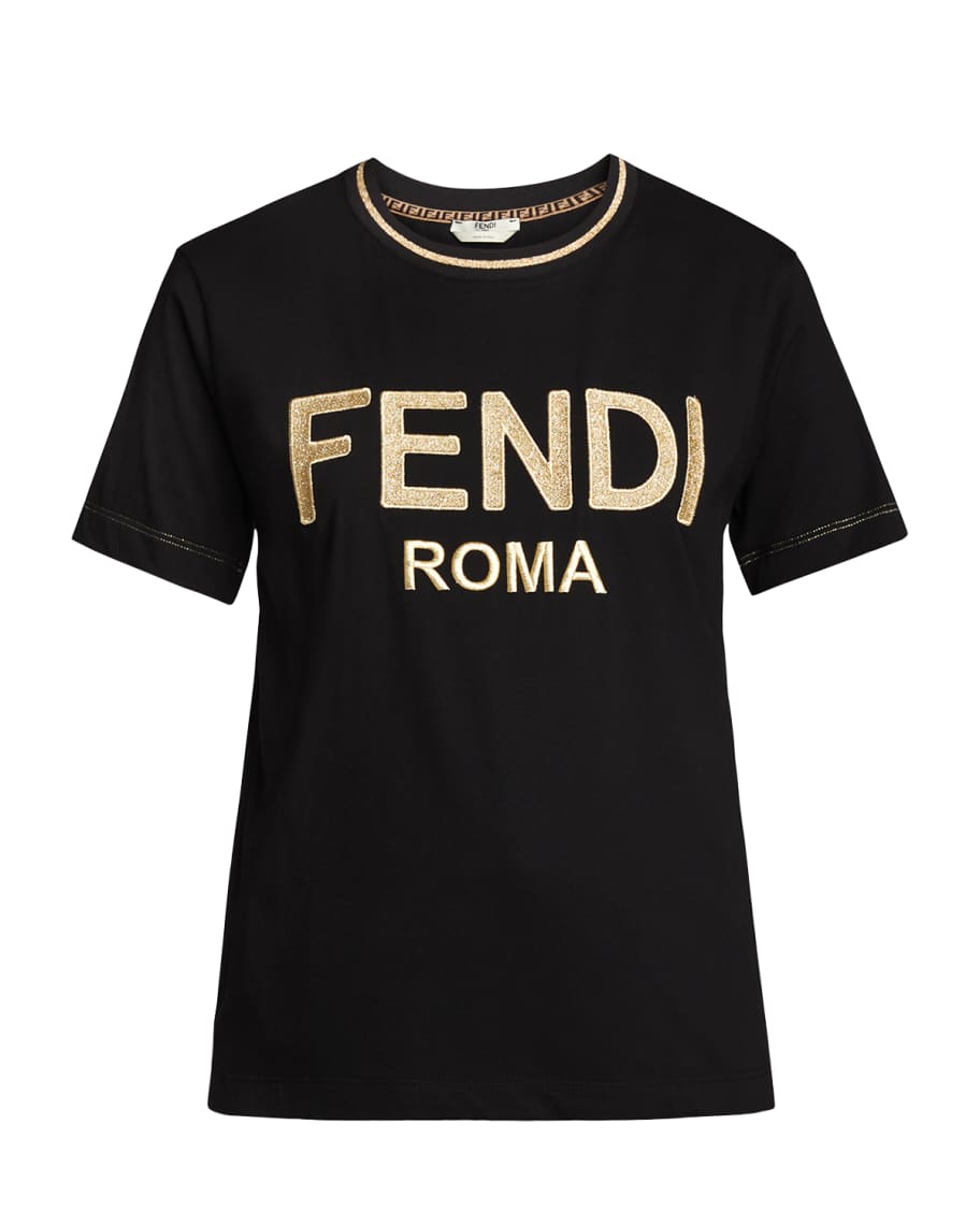 Embellished Logo Jersey T Shirt