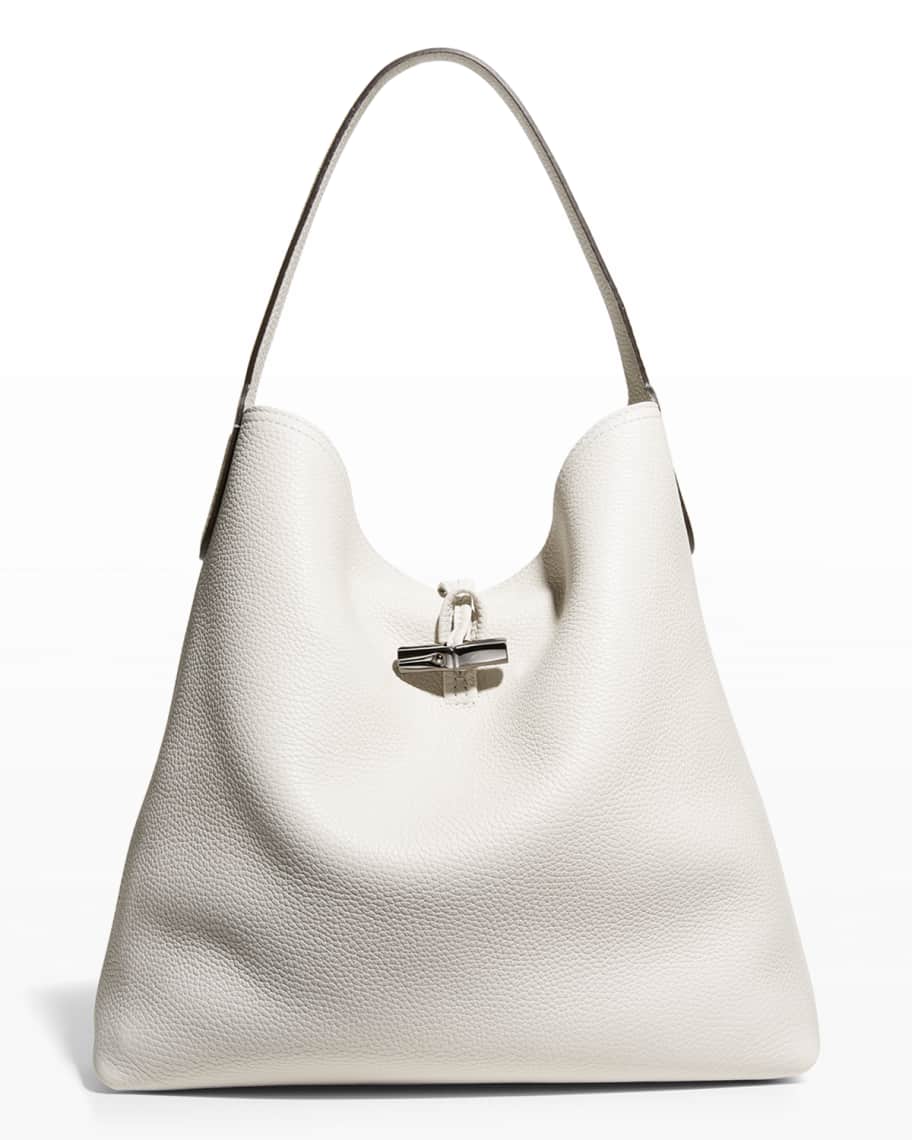 Longchamp leather online hobo bag