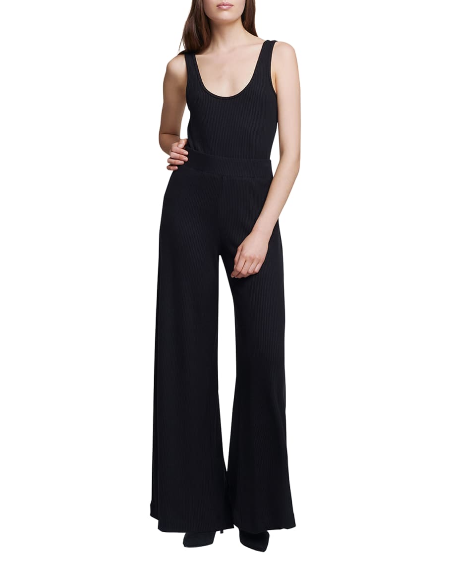 L'Agence The Crawford Wide-Leg Pants | Neiman Marcus