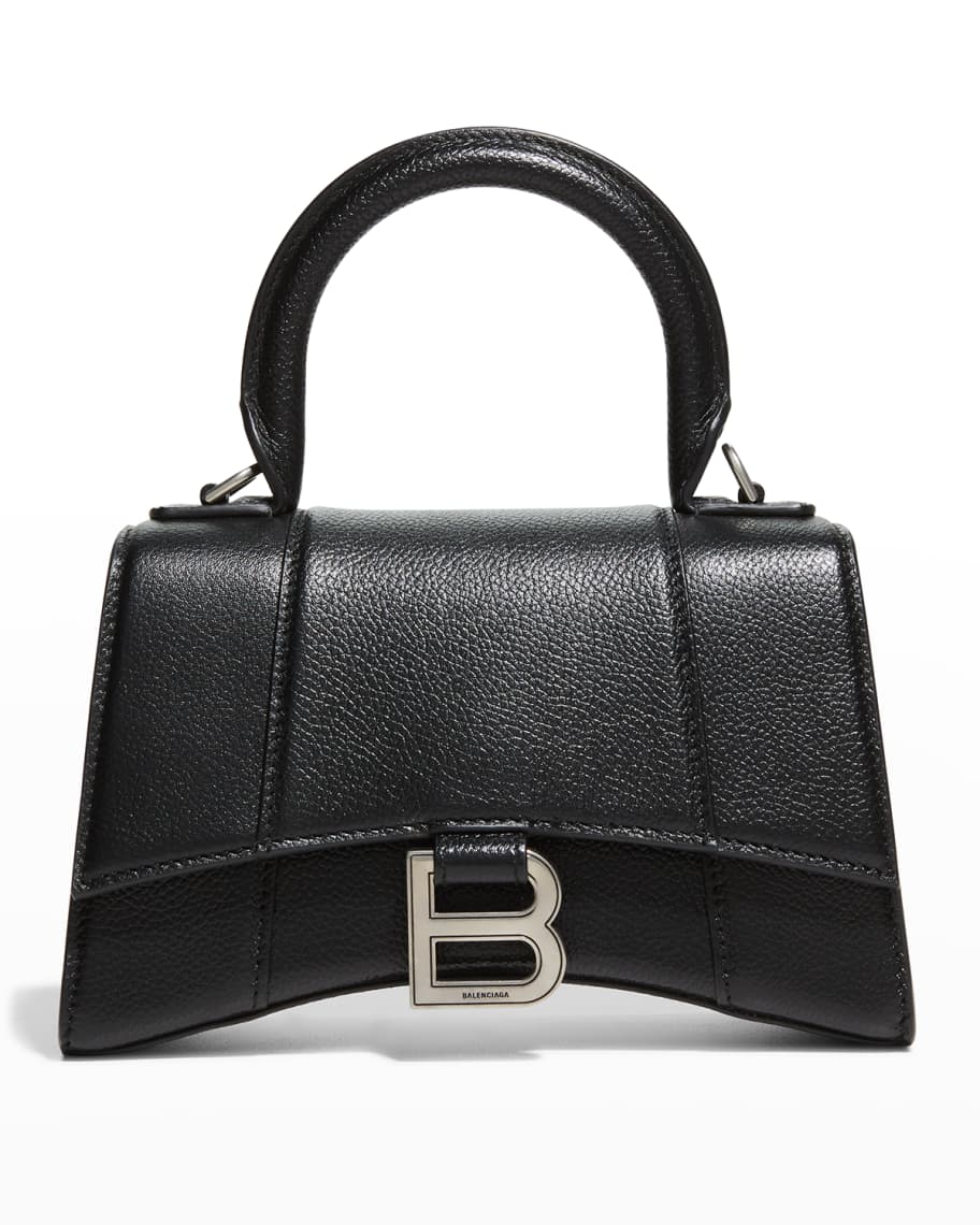Balenciaga Hourglass XS Grained Leather TopHandle Bag Neiman Marcus