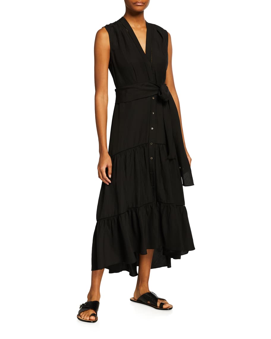 Kobi Halperin Anna Sleeveless Tiered Dress | Neiman Marcus