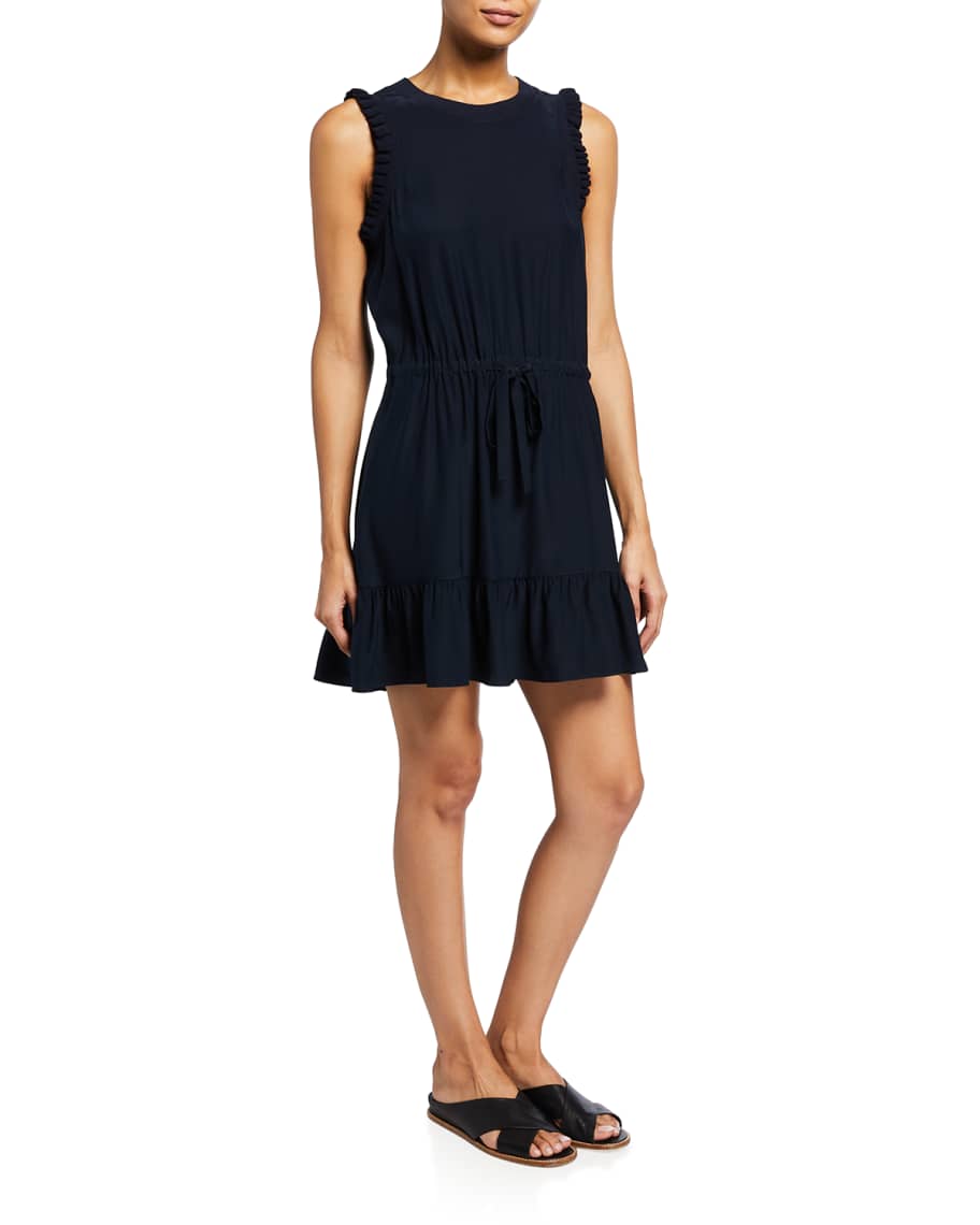 Cinq a Sept Lenora Silk Charmeuse Mini Dress | Neiman Marcus