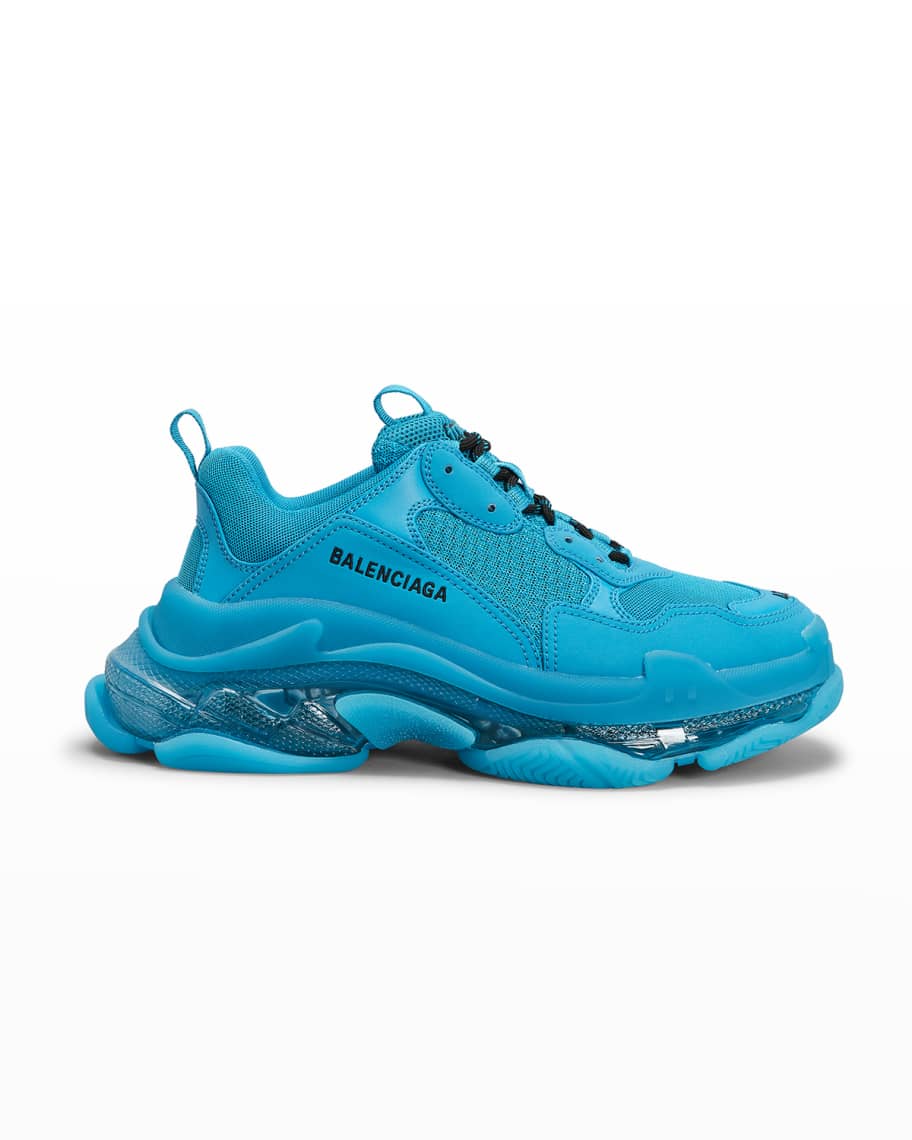 Balenciaga Men's Triple S Clear-Sole Sneakers | Neiman Marcus