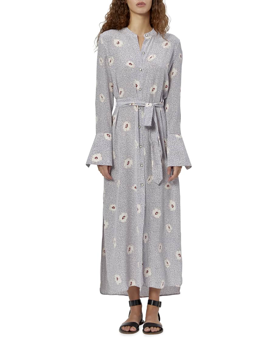 Equipment Connell Floral Maxi Shirtdress Neiman Marcus