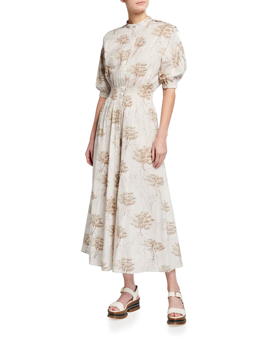 Gabriela Hearst Presley Floral-Print Cotton Midi Dress - BCI Cotton ...