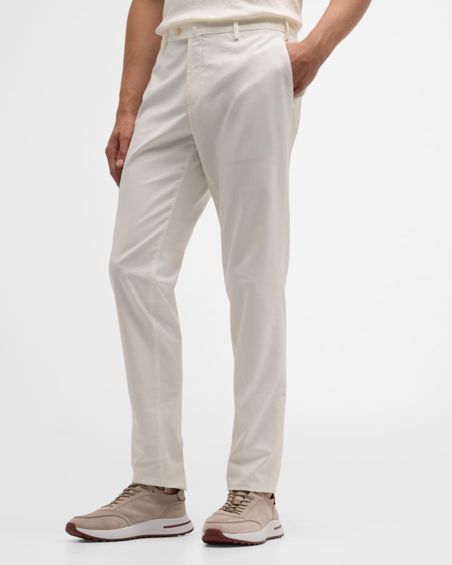 Loro Piana Men's Slim Sport Cotton Dyed Trousers | Neiman Marcus