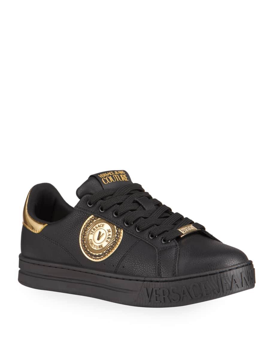 Versace Jeans Couture Men's Court 88 Leather Low-Top Sneakers