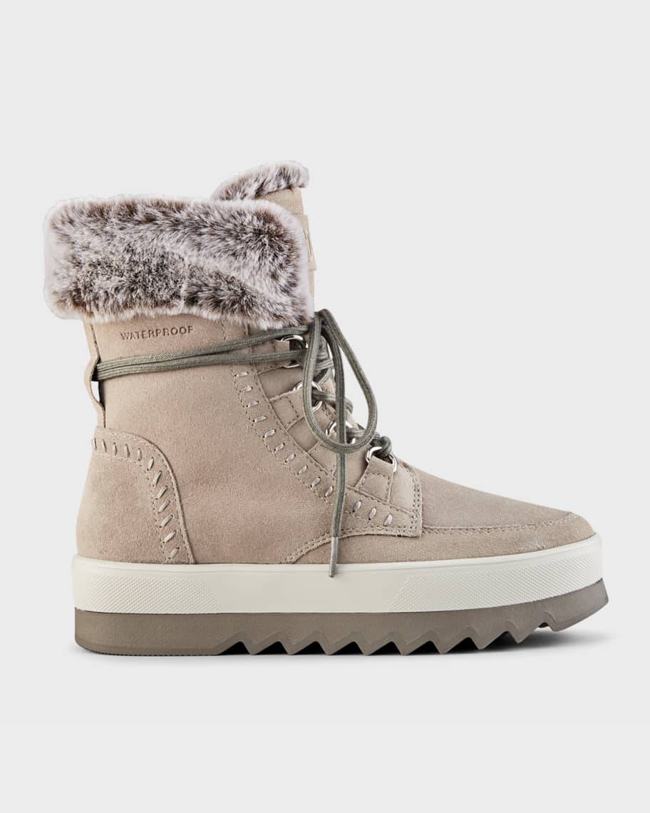 Cougar Vanetta Polar Plush Suede Winter Booties | Neiman Marcus