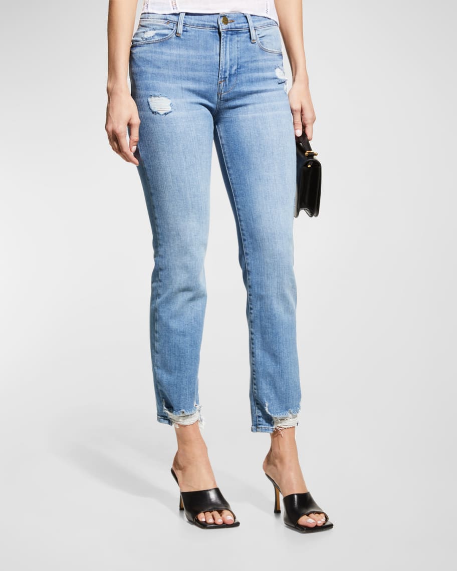 FRAME Le High Straight Ankle Jeans | Neiman Marcus