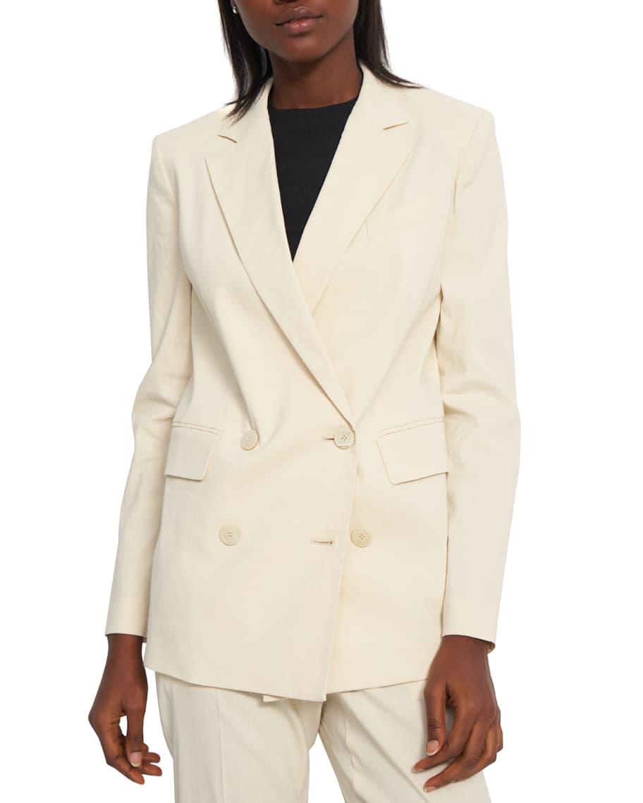 Victoria Beckham Double-Breast Tailored Slim Wool Coat - Bergdorf