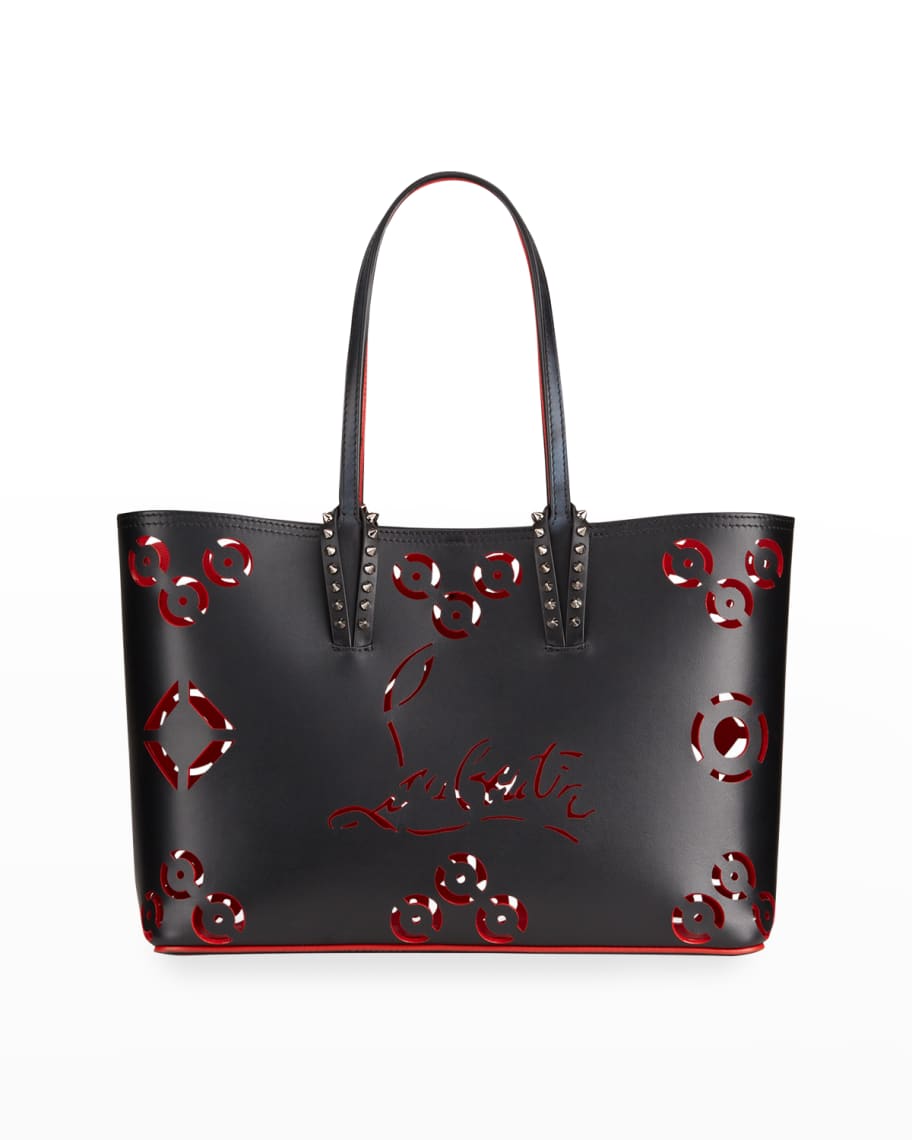 Cabata - Tote bag - Calf leather Loubinthesky print - Bianco - Christian  Louboutin