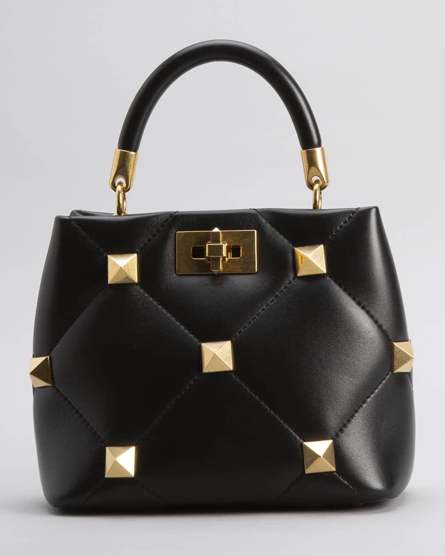 Valentino Roman Stud Small Quilted Shoulder Bag