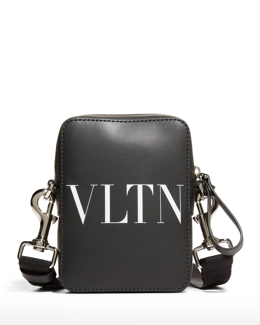 Valentino Garavani Men's Small VLTN Crossbody Bag | Neiman Marcus