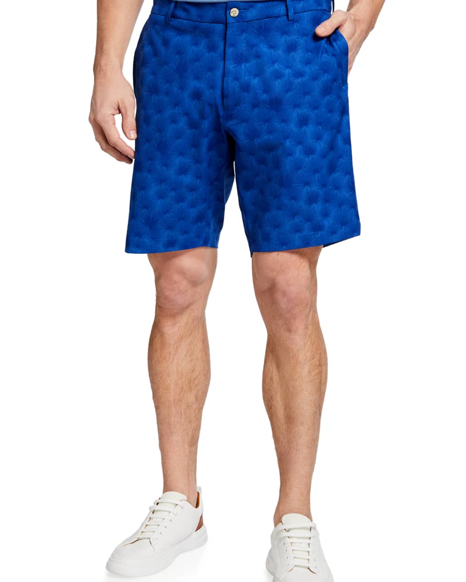 Peter Millar Men's Carrboro Palm Performance Shorts Neiman Marcus