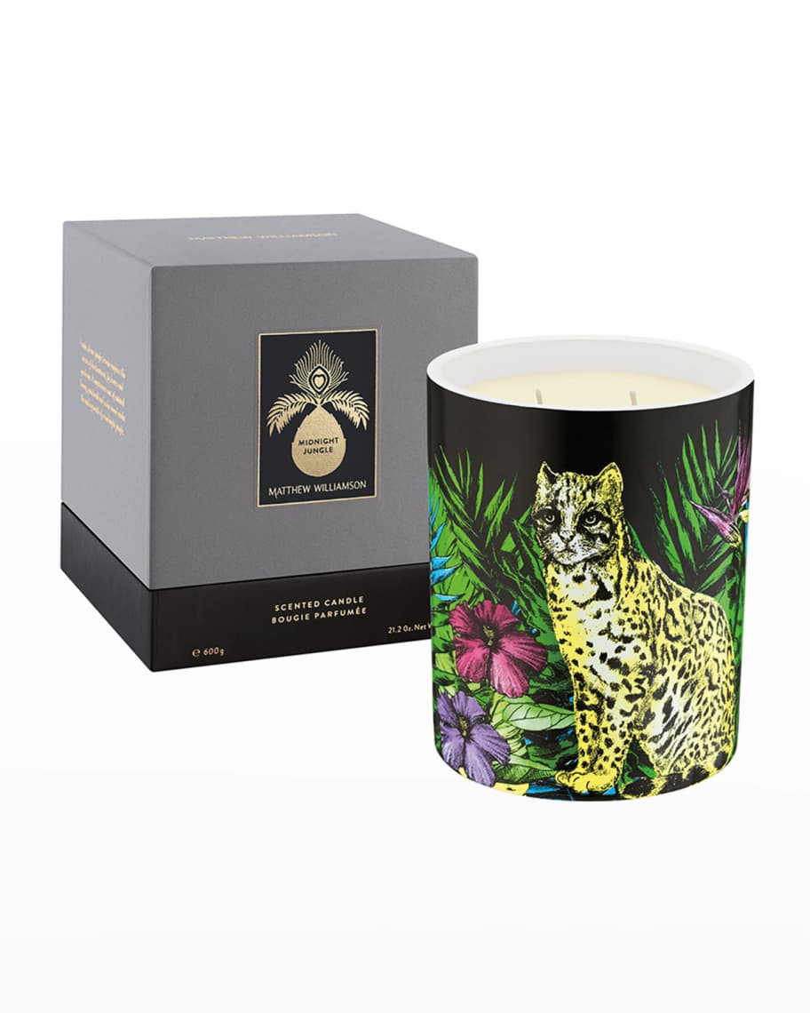 Matthew Williamson 21 oz. Midnight Jungle Luxury Ceramic Candle ...