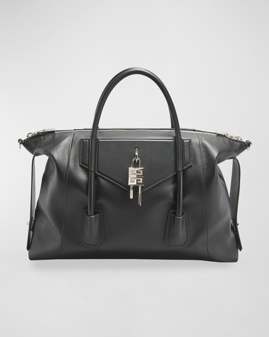 Givenchy Antigona Soft Lock Medium Bag in Leather | Neiman Marcus