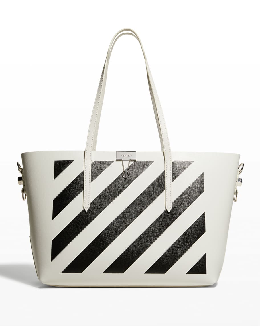 トートバッグ CROSSOVER 4CM DIAGONAL STRAPS BASKET TOTE 40X23X17 CM Off-White Diagonal Stripe Binder Shopper Tote Bag | Neiman