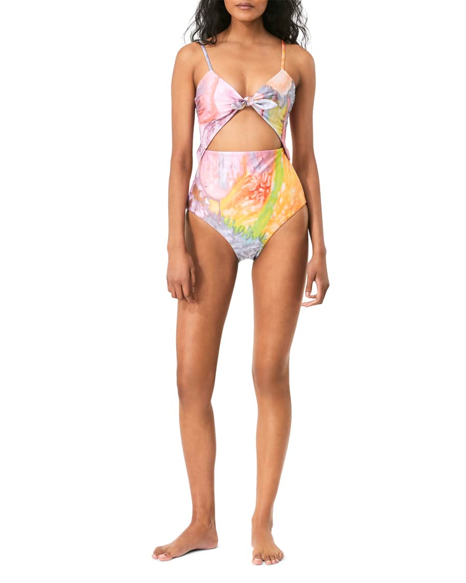 Mara Hoffman Kia Cutout One Piece Swimsuit Neiman Marcus