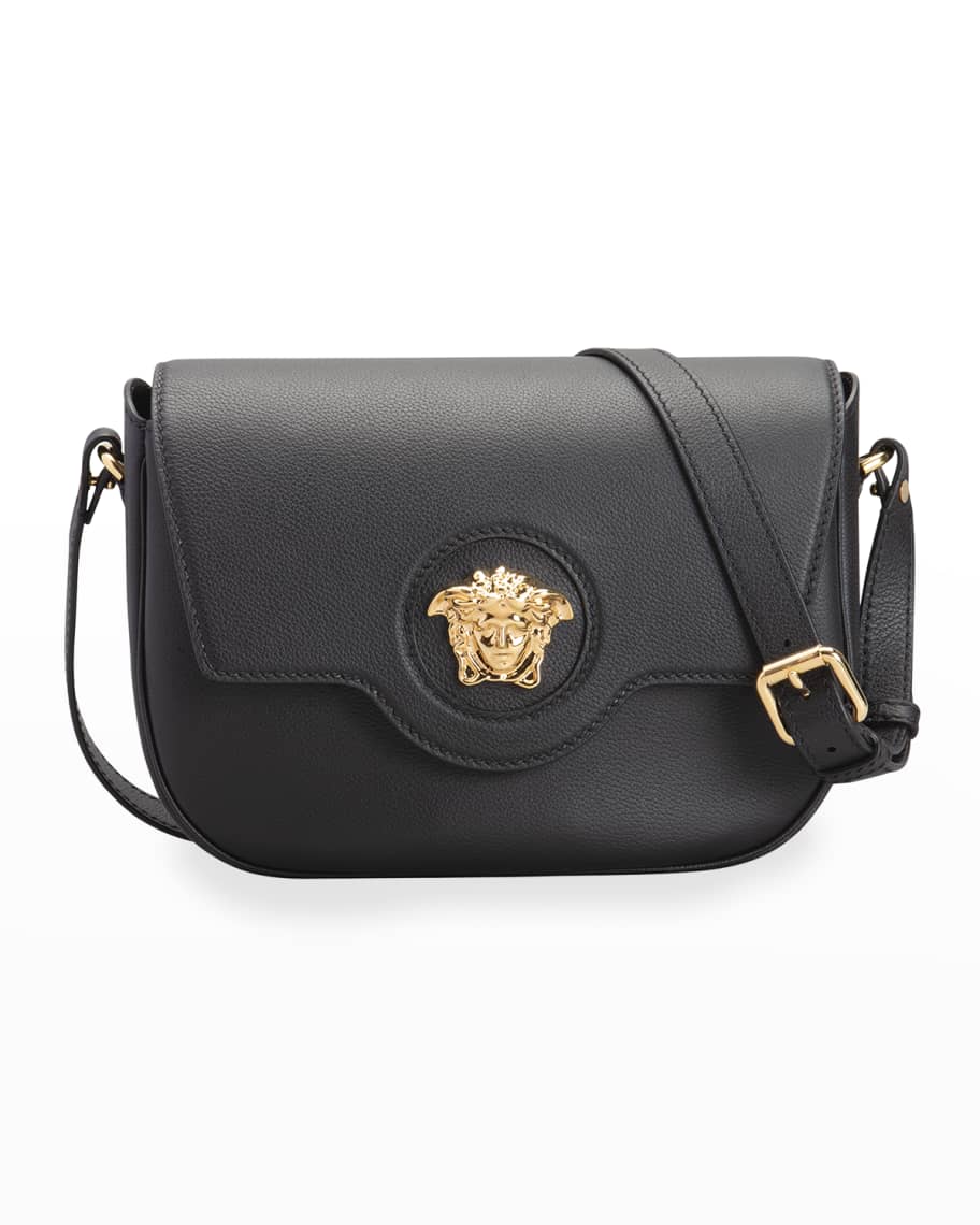 Versace La Medusa Mini Patent Leather Crossbody