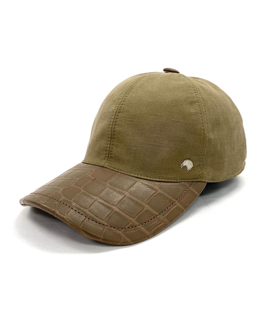 Casquette Baseball Luxe Stefano Ricci - Cuir Bleu, Taille US M - Neuve Avec étiquettes